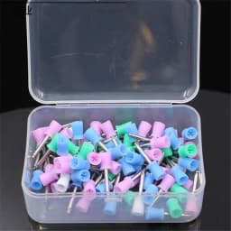 100PCS/Box Dentistry Polishing Cup Latch Type Rubber Tooth Polishing Brush Prophy Cup for Low Speed Handpiece Oral Hygiene