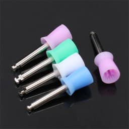 100PCS/Box Dentistry Polishing Cup Latch Type Rubber Tooth Polishing Brush Prophy Cup for Low Speed Handpiece Oral Hygiene