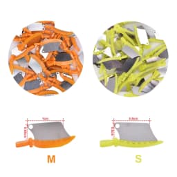 40PCS Dental Wedge Knife Prime Teeth Interproximal Plastic Wedge Guard With Stainless Steel Matrix Dentistry Matrices