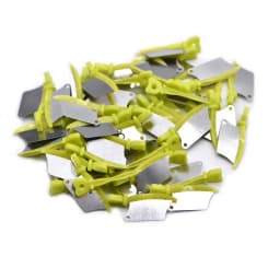 40PCS Dental Wedge Knife Prime Teeth Interproximal Plastic Wedge Guard With Stainless Steel Matrix Dentistry Matrices