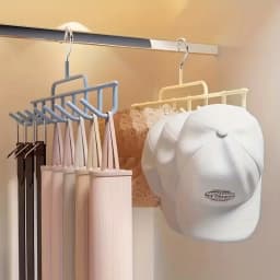 1pc New Hat Rack Instagram-Style Cap Organizer with Hanging Hooks, Fits 8 Tall Caps for Dorm Closet Wall Mounted Baseball