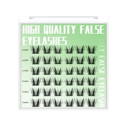 7-13mm Press on Lash Clusters Comic Eyelash Clusters No Glue Natural Cosplay False Eyelashes for Shopping Dating Traveling