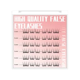 7-13mm Press on Lash Clusters Comic Eyelash Clusters No Glue Natural Cosplay False Eyelashes for Shopping Dating Traveling