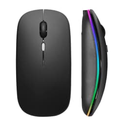 Wireless Mouse 2.4GHz Bluetooth Rechargeable Mouse Quiet Ergonomic Gaming Mouse With USB Backlight 1600DPI Mouse For PC Laptops