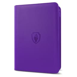 9 Pocket Zipper Card Binder, 360 Trading Card Holder Book, Premium PU Cover Zip Binder for Cards, Durable Side Loading Card