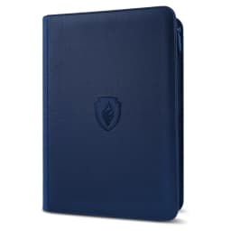 9 Pocket Zipper Card Binder, 360 Trading Card Holder Book, Premium PU Cover Zip Binder for Cards, Durable Side Loading Card