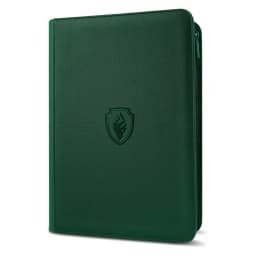 9 Pocket Zipper Card Binder, 360 Trading Card Holder Book, Premium PU Cover Zip Binder for Cards, Durable Side Loading Card