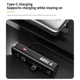 TOSUOD Bicycle Front Light 1500 Lumens 4800mAh Bike Light Splash Resistant Water USB Charging Cycling Lamp Accessories
