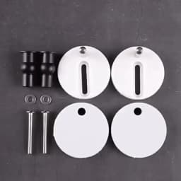2pcs Expansion Screw Toilet Seat Top Fix Seat Hinge Hole Fixings Well Nut Screw Rubber Back To Wall Toilet Cover Accessories