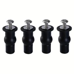2pcs Expansion Screw Toilet Seat Top Fix Seat Hinge Hole Fixings Well Nut Screw Rubber Back To Wall Toilet Cover Accessories
