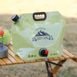 Portable Water Storage Bag Folding Outdoor Sports Camping Large-capacity Mountain Climbing Faucet Plastic Water Bag