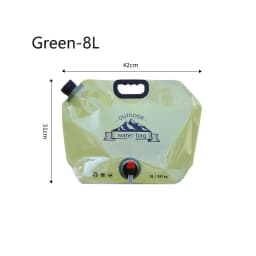 Portable Water Storage Bag Folding Outdoor Sports Camping Large-capacity Mountain Climbing Faucet Plastic Water Bag