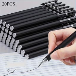 5/10/20pcs Quick-Drying Gel Pens, 0.5mm Fine Tip, Black Ink - Ideal Choice for Office and School Clean For School Office Use Onl