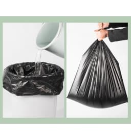 100PCS/300PCS Large Waste Garbage Bag Black Transparent Thickened Garbage Bags Outdoor Restauran Kitchen Disposable Trash Bags