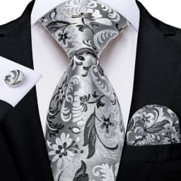 Men Tie Orange Paisley Luxury Polyester Wedding Prom 8cm Necktie Set Pocket Square Cufflinks Gift for Husband Men Accessory