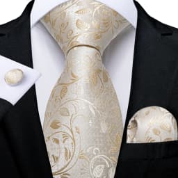 Men Tie Orange Paisley Luxury Polyester Wedding Prom 8cm Necktie Set Pocket Square Cufflinks Gift for Husband Men Accessory