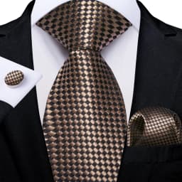 Men Tie Orange Paisley Luxury Polyester Wedding Prom 8cm Necktie Set Pocket Square Cufflinks Gift for Husband Men Accessory