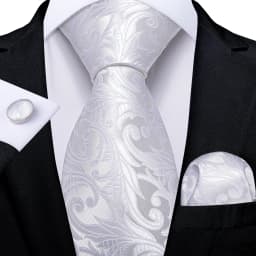 Men Tie Orange Paisley Luxury Polyester Wedding Prom 8cm Necktie Set Pocket Square Cufflinks Gift for Husband Men Accessory