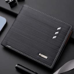 Men's Short PU Leather Wallet, Multi-slot Credit Card Holder Men's Wallet, Casual Wallet for Men