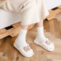 Women Girls Thick Five Finger Socks Winter Warm Colorful Coral Fleece Fluffy Toe Socks Soft Cozy Hosiery Female Floor Slippers