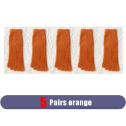 Women Girls Thick Five Finger Socks Winter Warm Colorful Coral Fleece Fluffy Toe Socks Soft Cozy Hosiery Female Floor Slippers