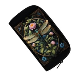 Cute Bee Dragonfly Moth Butterfly Wallet Fantasy Honey Bee Flowers Money Bags ID Credit Card Holder Insects Long Clutch Pouch