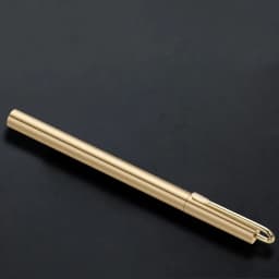 Business Ballpoint Pen Durable Students Gift Brass Gel Pen with Blue/Black Ink Refill Fountain Pen School Office Supplies