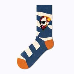 Van Gogh Series Socks Famous Painting European and American Style Cartoon Men and Women in Tube Cartoon Cotton Socks