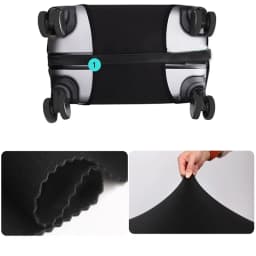 Thick Elastic Luggage Protective Cover Suit for 18-32 Inch Suitcase Covers Trolley Cover Travel Accessorie Pink Flower Series