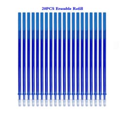 0.5mm Erasable Pen Set Blue Black Ink Gel Pen Erasable Refill Rod Washable Handle School&Office Writing Stationery Gel Ink Pen