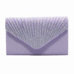 Women'S Fashion Elegant Clutches Trend Satin Rhinestone Shoulder Bag With Thin Chain Party Banquet Dress Matching Evening Bags