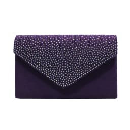 Women'S Fashion Elegant Clutches Trend Satin Rhinestone Shoulder Bag With Thin Chain Party Banquet Dress Matching Evening Bags
