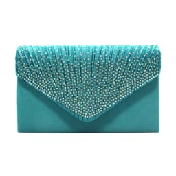 Women'S Fashion Elegant Clutches Trend Satin Rhinestone Shoulder Bag With Thin Chain Party Banquet Dress Matching Evening Bags
