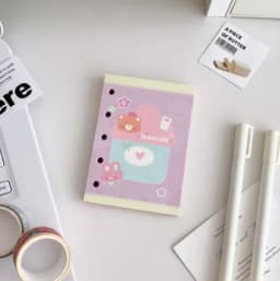 M5 5Holes 60Sheet Loose Leaf Notebook Refill Loosening Index Memo Planning Series Simplified Alien Bookmark Memo Notes