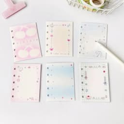 M5 5Holes 60Sheet Loose Leaf Notebook Refill Loosening Index Memo Planning Series Simplified Alien Bookmark Memo Notes