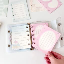 M5 5Holes 60Sheet Loose Leaf Notebook Refill Loosening Index Memo Planning Series Simplified Alien Bookmark Memo Notes