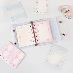 M5 5Holes 60Sheet Loose Leaf Notebook Refill Loosening Index Memo Planning Series Simplified Alien Bookmark Memo Notes