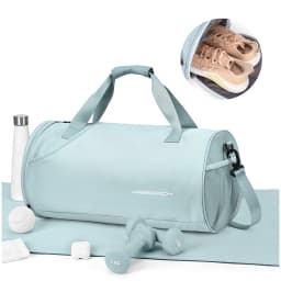 Gym Duffel Bag for Women,Daypack for Sports Gyms and Weekend Getaway,Waterproof Travel Bag with Shoe and Wet Clothes Compartment