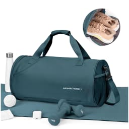 Gym Duffel Bag for Women,Daypack for Sports Gyms and Weekend Getaway,Waterproof Travel Bag with Shoe and Wet Clothes Compartment