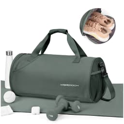 Gym Duffel Bag for Women,Daypack for Sports Gyms and Weekend Getaway,Waterproof Travel Bag with Shoe and Wet Clothes Compartment