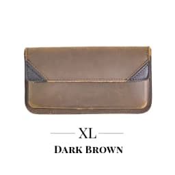 1pcGenuine Leather Waist Bag for Men, Casual Flip Cover, Phone Holster Case with Belt Clip, Mobile Phone Pouch for iPhone 15