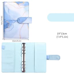 A6 A7 Marble Colorful Money Budget Planner Binder Cover Diary Agenda Planning Paper Cover School Stationery