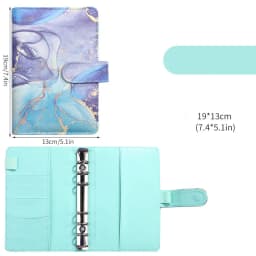 A6 A7 Marble Colorful Money Budget Planner Binder Cover Diary Agenda Planning Paper Cover School Stationery