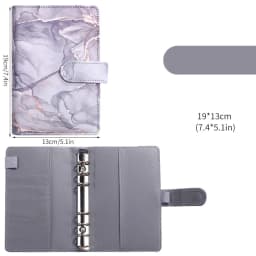 A6 A7 Marble Colorful Money Budget Planner Binder Cover Diary Agenda Planning Paper Cover School Stationery