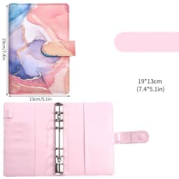 A6 A7 Marble Colorful Money Budget Planner Binder Cover Diary Agenda Planning Paper Cover School Stationery