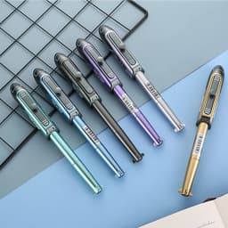 1Pcs Creative Helicopter Metal Gel Pen 0.5mm Writing Novelty Kids Toys Gifts Pen Random Color School Office Stationery Supplies