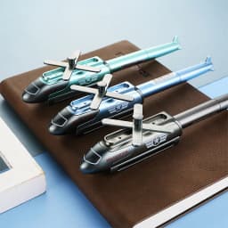 1Pcs Creative Helicopter Metal Gel Pen 0.5mm Writing Novelty Kids Toys Gifts Pen Random Color School Office Stationery Supplies