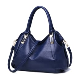 Women'S Fashion Soft Leather Handbag Classic Temperamental Large Capacity Top-Handle Bags Daily One Shoulder Crossbody Bag