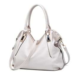 Women'S Fashion Soft Leather Handbag Classic Temperamental Large Capacity Top-Handle Bags Daily One Shoulder Crossbody Bag