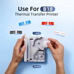 NIIMBOT B18 label printer 1 roll of white thermosensitive price label sticker for B18 waterproof, oil resistant, and scratch res